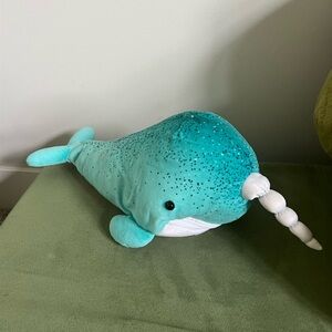 Teal Narwhal Plush Scentsy Buddy
